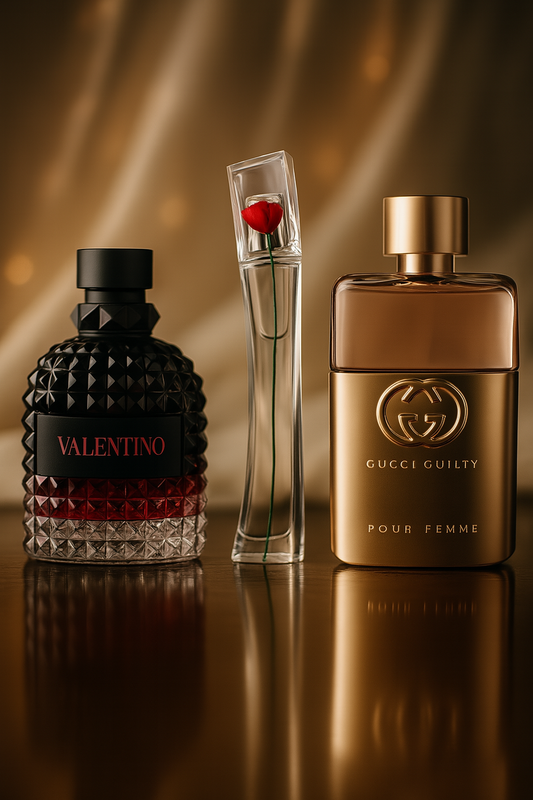 Set de 3 parfumuri: 3 Gucci Guilt, Valentini Intense, Flower Kenzo 100ml