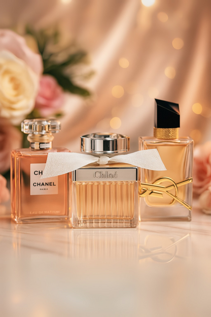 Set de 3 parfumuri: Chanel COCO MADEMOISELLE, Yves Saint Laurent LIBRE, CHLOÉ 100ml